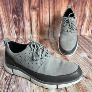 Johnston & Murphy XC4 Mens Size 12 Gray Leather Waterproof Shoes Oxford Sneakers